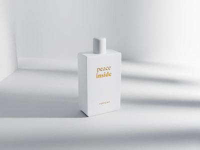 3d perfume bottle branding minimalist perfume perfume bottle white