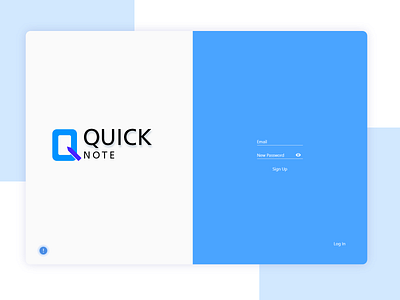 Quick Note | Logo & Web Design colorfull design login page logo simple design simple logo ui ui design ux design web web design