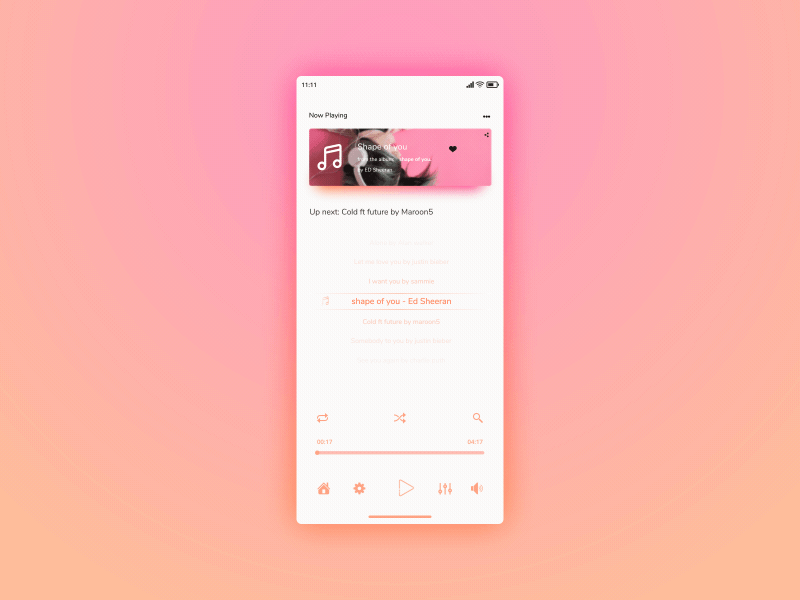New concept | Music player animation! after effects animated gif animation colorfull design mobile music player ui ux ui design ux design web webdesign