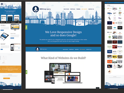 WCB Website blue responsive webdesign website