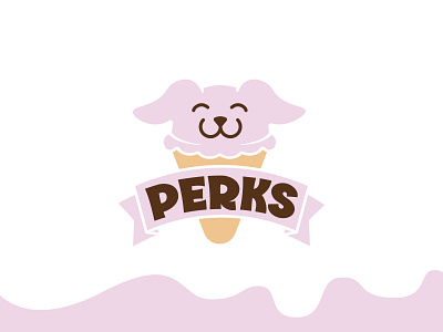 Perks Dog Treats branding design dog dog food logo pet