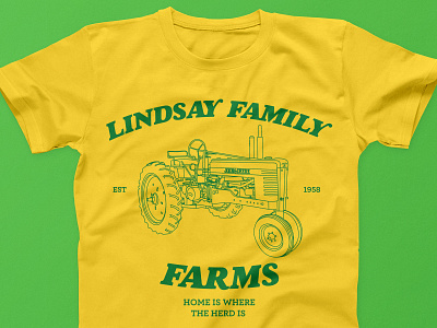Lindsay Family Farms family family reunion farm tractor tshirt