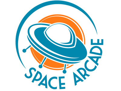 Space Arcade arcade brandidentity dailylogochallenge graphicdesign logo logodesign space spacearcade videoarcade zajacdesign