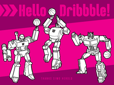 Dribbble Debut Chris Philpot editorial illustration how to humor illustration line art robots technical illustration transformers vector
