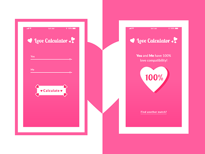 Love Calculator App - Daily UI 004