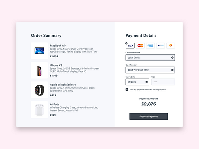 Daily UI Challenge #002 - Credit Card Checkout apple checkout page daily ui form