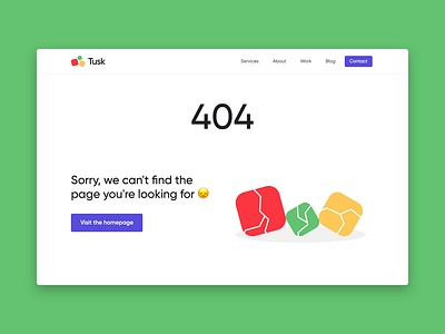 Daily UI Challenge #008 - 404 Page