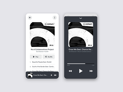 Daily UI Challenge #009 - Music Player app daily ui design ed sheeran music music app music player musician