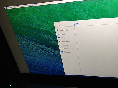 OS X - iOS7'ised blue helvetica ios7 it neue osx out try