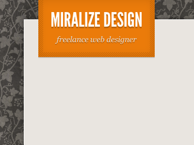 Miralize gothic grunge homepage league logo miralize orange