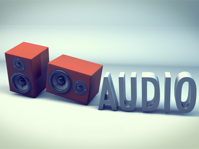 Audio Scene - 3D 3d audio college project render scene