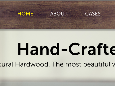 Hand Crafte navigation wood