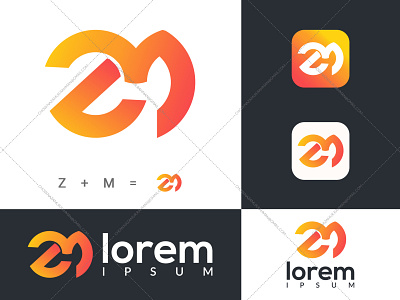 letter logo Z inside circle shape, ZM, MZ letter logo branding design graphic design letter letter logo logo logo designer mz logo signature logo vintage logo zm logo zm logo