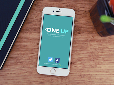 The One Up Experience app ar augmented reality augmented reality contact lenses concept design digital experience experience design gamification goals idea massart poster thesis unique video