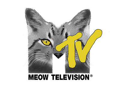MTV - Meow Television art boston cat challenge design designer draw drawing drawings eye illustration ipad ipadart ipadpro logo meow mtv mtvlogo practicemakesboston procreate