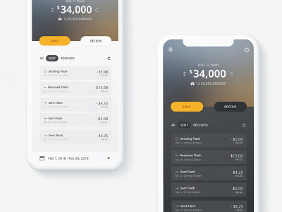 Flash Mobile Wallet App cryptocurrency mobile apps ui design