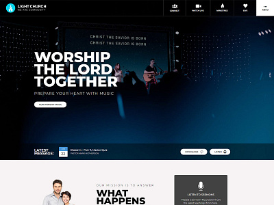 Church Website Design church css joomla ui ux design web design wordpress