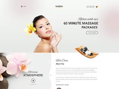 Samba Spa Website Design css joomla spa uiux design web design wordpress