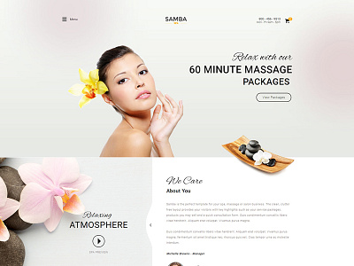 Samba Spa Website Design