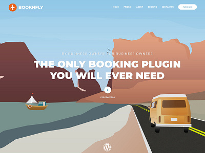 Concept Homepage for WordPress Plugin design graphic design illustration ui uiux design web design wordpress