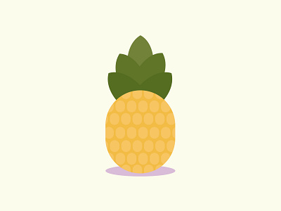 Pineapple daily design flat flat design flatcolors icon icône minimalist minimalist icon pineapple vector