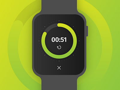 Daily UI 014: Countdown Timer 014 apple watch countdown dailyui gradient timer ui watch