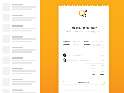 Daily UI 017: Email Receipt 017 dailyui ecommerce email email design receipt ui ux