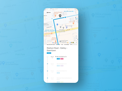 Daily UI 020: Location Tracker 020 bus dailyui design location tracker mobile real time schedule ui ux
