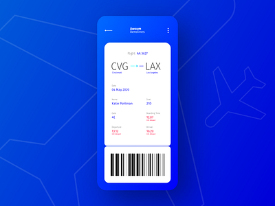 Daily UI 024: Boarding Pass