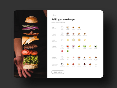 Daily UI 033: Customize Product 033 build your own custom customize customize product dailyui design ecommerce food order product retail ui ux