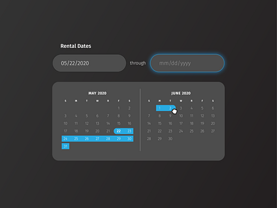 Daily UI 038: Calendar