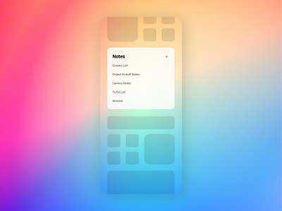 Daily UI 065: Notes Widget 065 app dailyui design mobile notes notes app notes widget ui ux widget