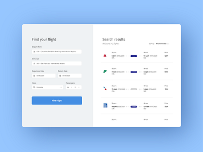 Daily UI 068: Flight Search 068 airline booking dailyui design flight flight booking flight search parameters search tickets ui ux