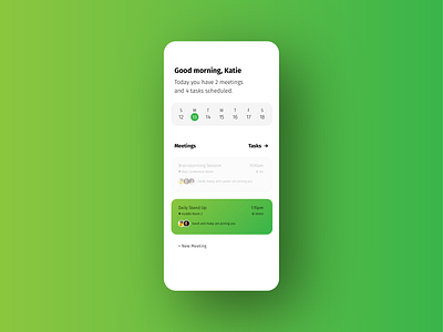 Daily UI 071: Schedule 071 agenda app calendar daily daily ui dailyui design meetings mobile schedule tasks to do ui ux