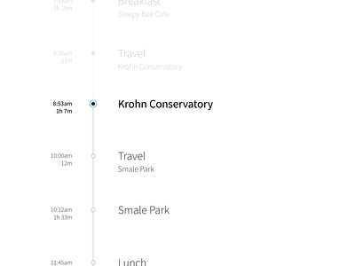 Daily UI 079: Itinerary 079 agenda dailyui design explore itinerary plan schedule todo travel ui ux