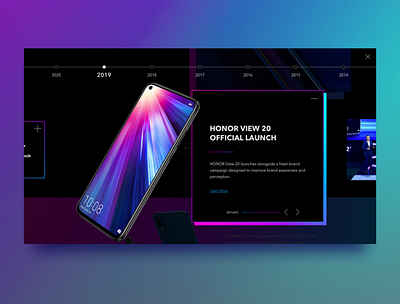 Honor - Global Website branding smartphone ux web design website