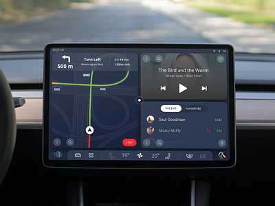 In-car experience concept automotive car ui ux