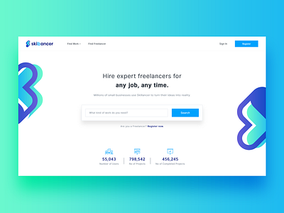 Skillancer Freelancer Platform design freelancer freelancer platform homepage design landing page design ui ui design uidesign user experience user interface design ux web design