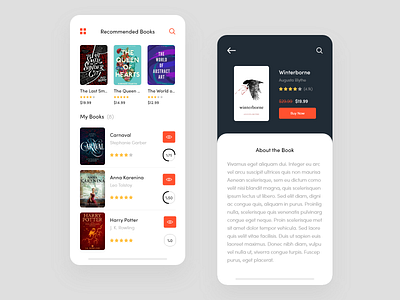 E-Book App android app ui application application design book book app books ebook ebook app ios ui uidesign user experience user interface design ux