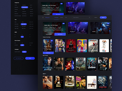 Filmoon UI Design