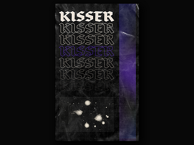 Kisser Poster grunge poster space