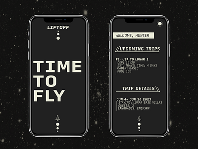 LIFTOFF: Space Travel App app consumer space travel ui