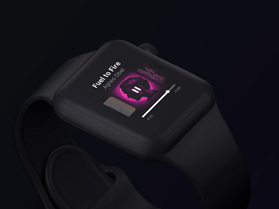 Watch music player #dailyui apple watch daily ui dailyui design ui ux watchos