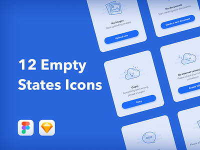 Empty States Icon Set (Freebie)
