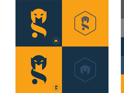 GM.city Hero Color / Logo exploration art blue branding concept icon logo logodesign orange portfolio process rebound ui uidesign vector