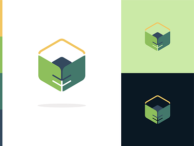 WeshipGreen branding concept design ecofriendly flat green icon logo logodesign portfolio process shipment shipping ui