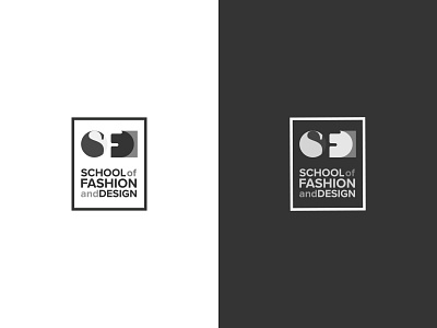 School of Fashion and Design d dark design f fashion light logo logodesign logomark logotype negative negative space redesign s school space startup typography