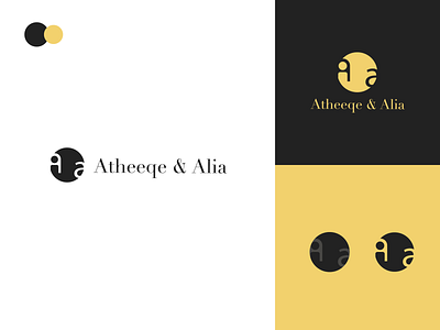 Aa mark / logo a aa black concept dark design flat gold icon logo logodesign logomark logotype monogram palette type typography