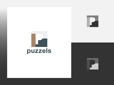 Puzzles logo app concept dark dribbbleinvitation dribbbleinvite dribbbleinvites flat icon light logo logodesign logomark logotype mark monogram palette process redesign typography ui