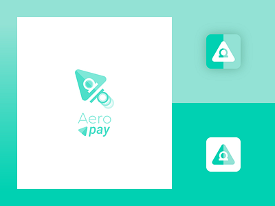 Aeropay redesign a airplane android branding coins crypto flat green icon iconapp ios logo logodesign logomark monogram p paymentapp process redesign typography